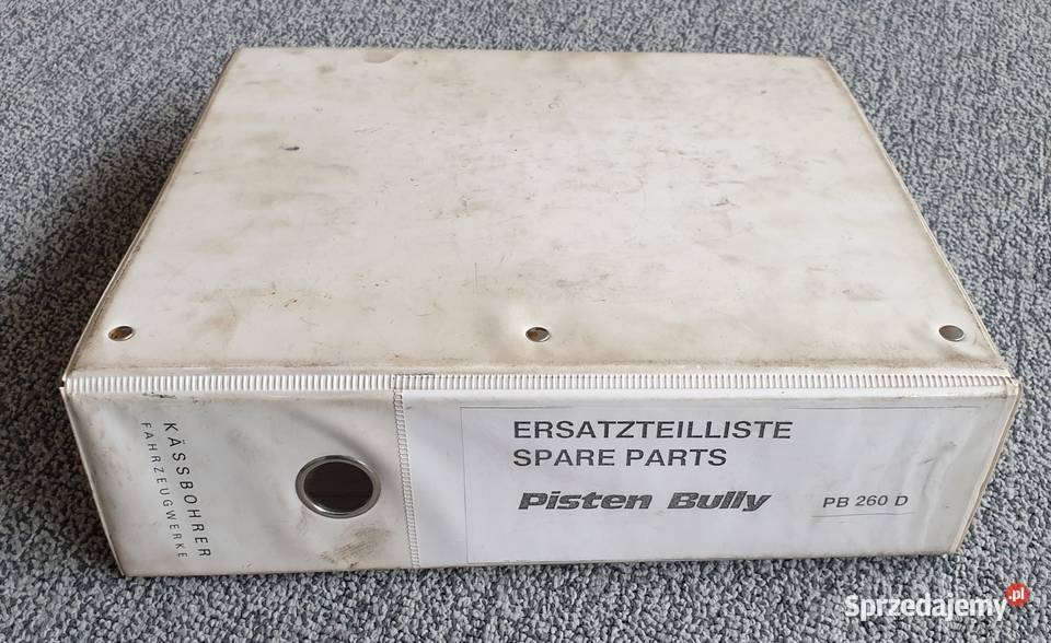 Katalog części Pisten Bully 280 i 260