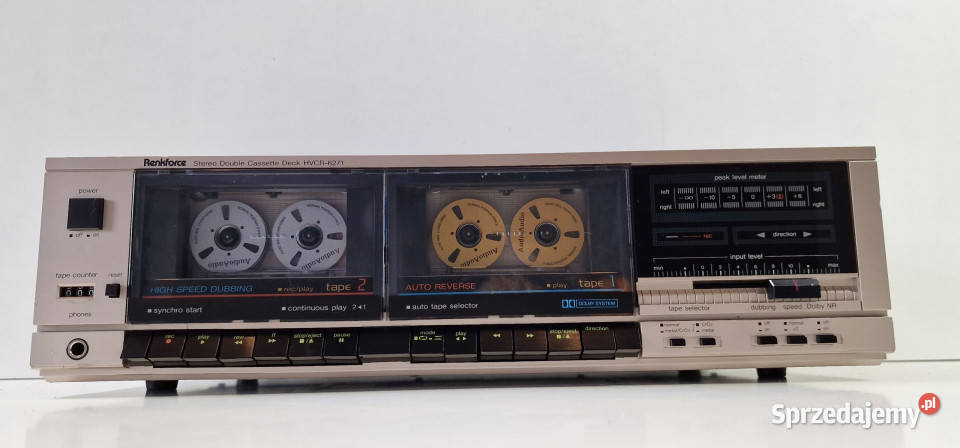 Renkforce magnetofon dwukasetowy HVCR 6271 wielkopolskie Międzychód