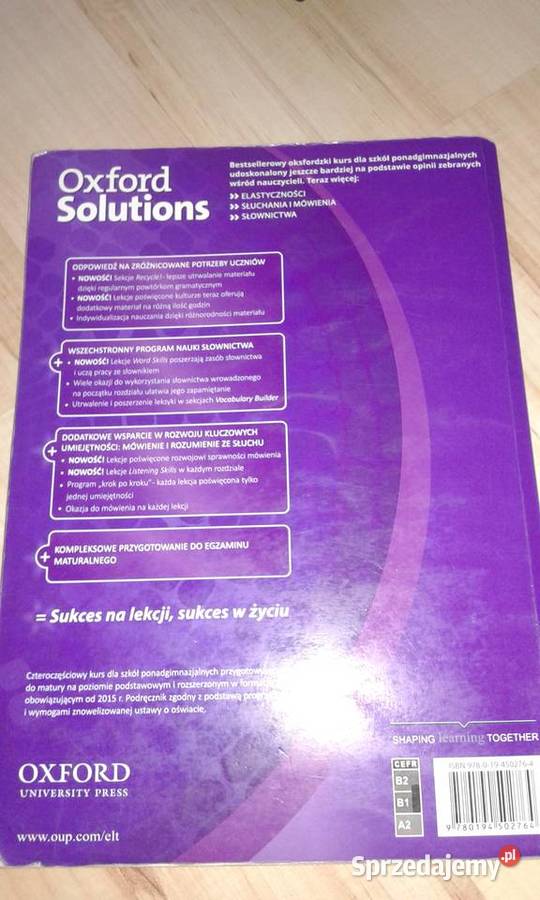 Oxford Solutions Intermediate Podręcznik J Dręszew
