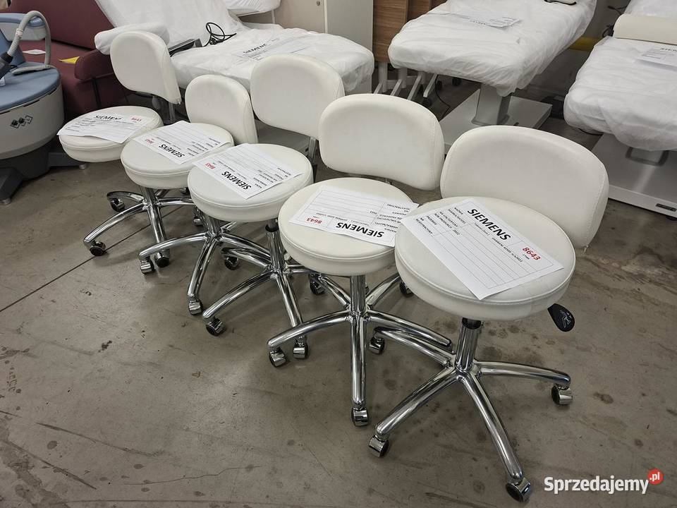 Taboret kosmetyczny GHARIENI 5 sztuk regulowany Wyposażenie salonów sprzedam