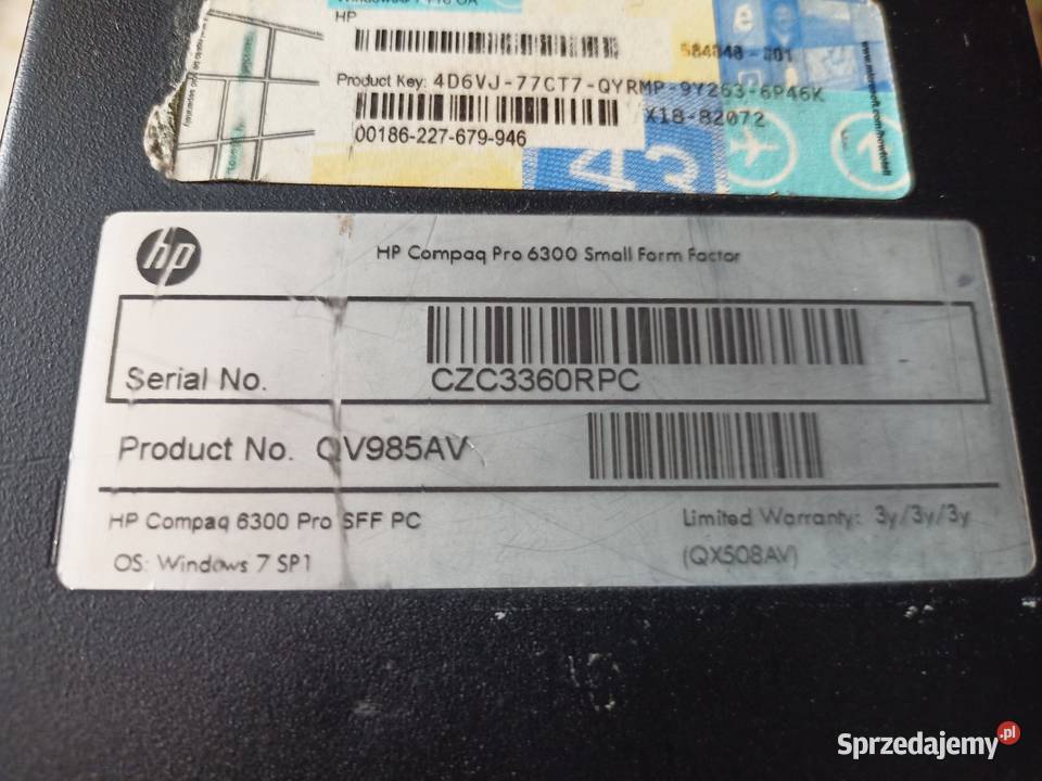 Komputer HP6800 SFF Legnica