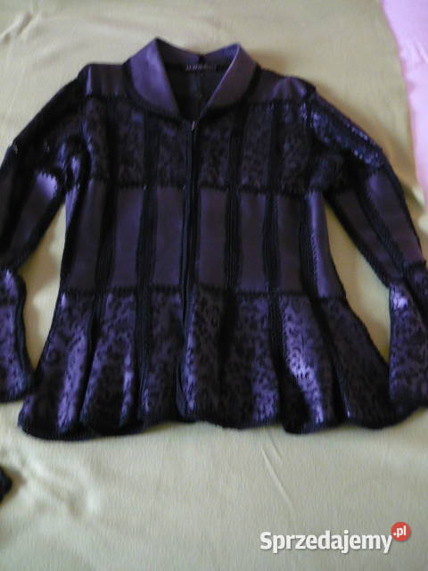 komplet skórzany spódnica bluzka Myszków