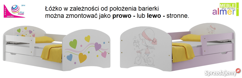 łóżeczko dziecięce 140x70 z szufladą i bajkowym łódzkie Łódź sprzedam