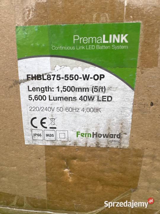 Hermetyczna lampa liniowa LED 40W 150 Dębica