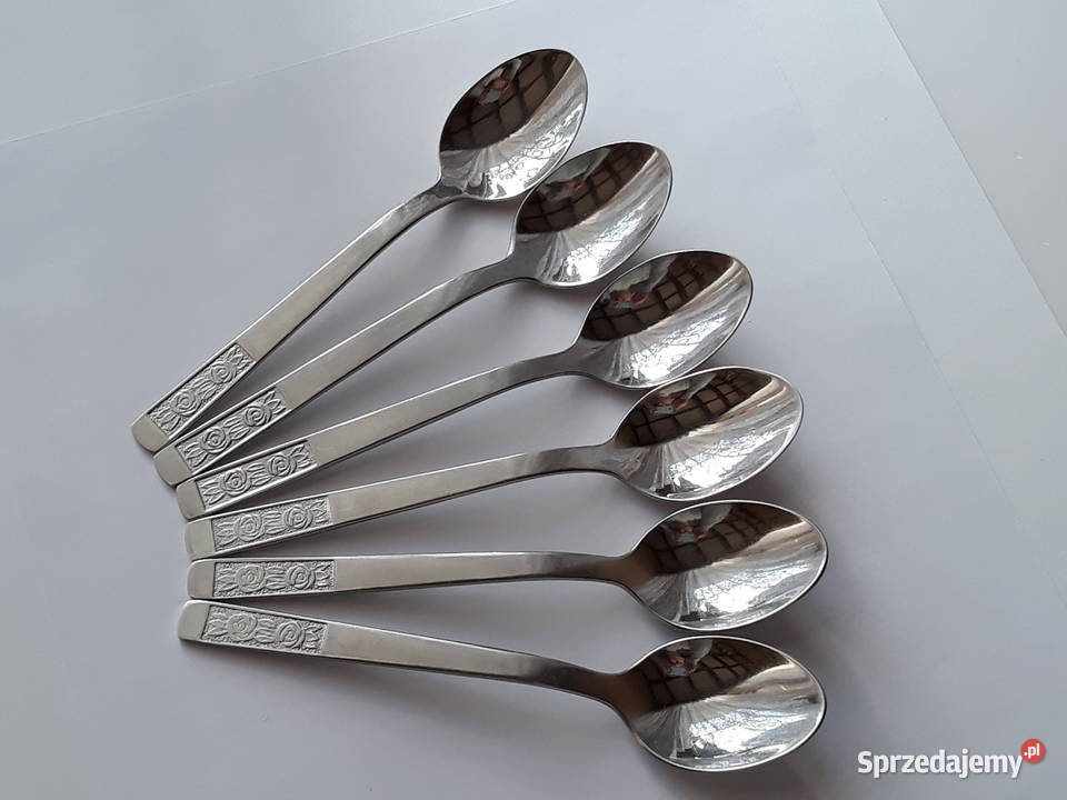 Łyżeczki do herbaty 2 RÓŻE Gerlach sztućce PRL Sztućce Zastawa stołowa Dąbrowa Górnicza