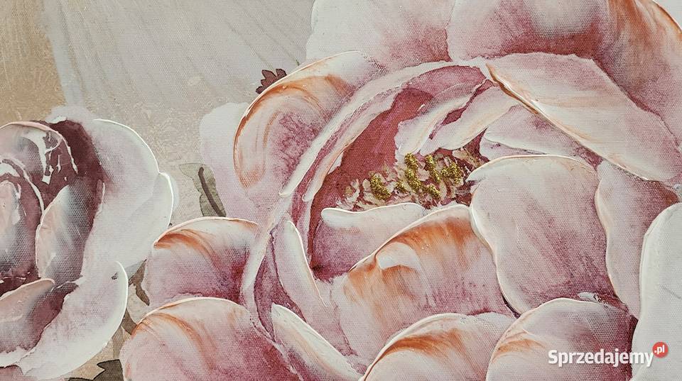 Obraz Kwiaty ręcznie malowany