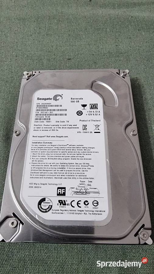 Seagate 500GB barracuda ST500DM002 SATA Dyski Poznań