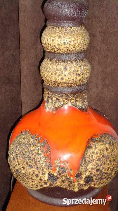 wielka lampa ceramiczna lawa Niemcy Oświetlenie kujawsko-pomorskie sprzedam