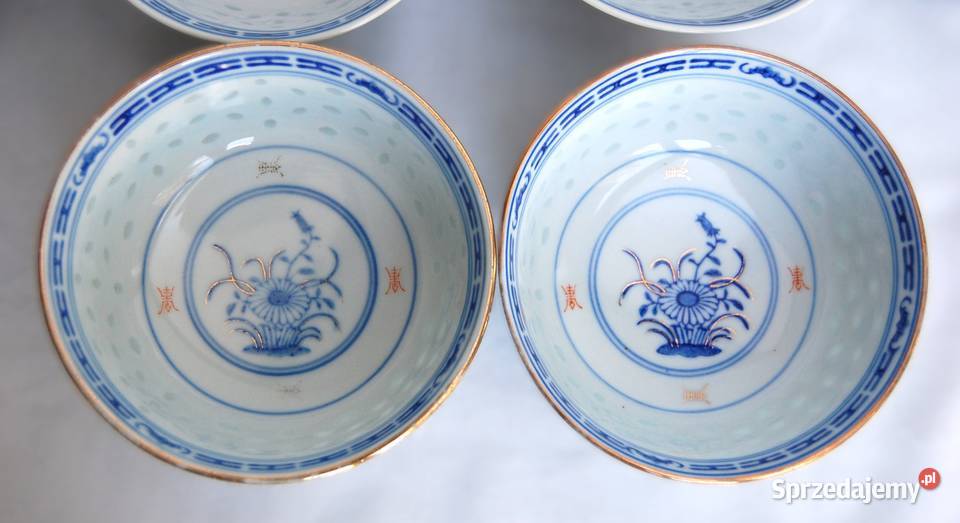 Chińska porcelanowa miska 2 porcelana ryżowa Lublin