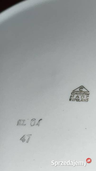 Talerzeobiadowy Syg Ćmielów Made in Poland Biała Gdańsk