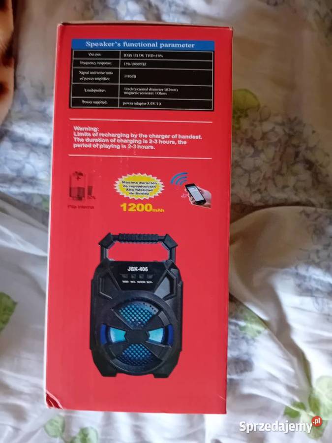 Głośnik Bluetooth przenośny mazowieckie Mińsk Mazowiecki