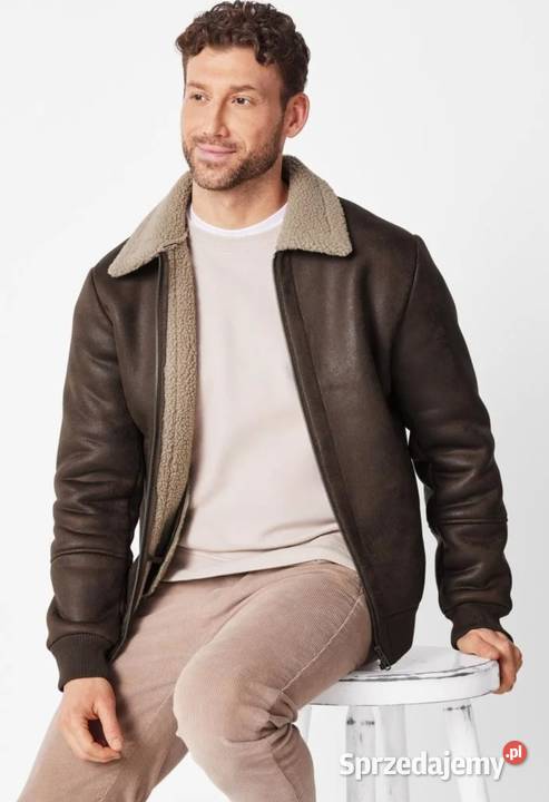 ESMARA Men kurtka męska biker kolor brązowy Wiosenna/Jesienna  Ełk