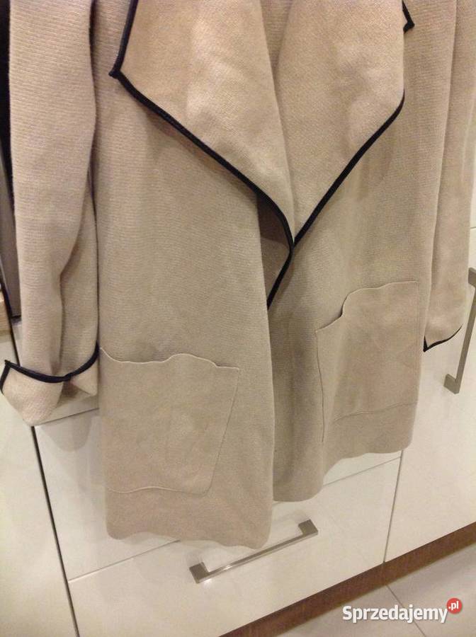 Długi Ciepły Sweter Kardigan Damski ZARA Knit S Nowa Sól sprzedam