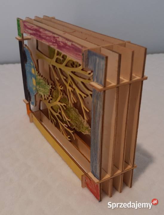 Pokolorowana i złożona drewniana sklejka Święta Pozostałe Czeladź