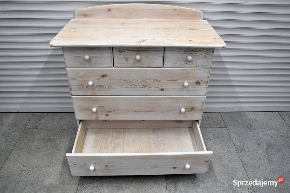 komoda z szufladami z drewna sosnowego nowa