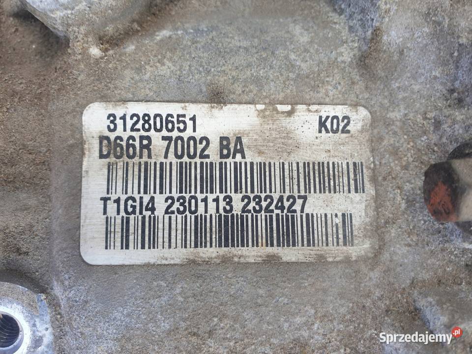 Volvo V40 II 20 D3 D4 SKRZYNIA BIEGÓW D66R7002BA Janów
