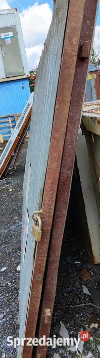 Brama metalowa pełna używana 2 części Kraków małopolskie