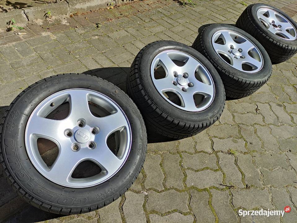 Oryginalne felgi Audi 16 opony zimowe 20555 R16 Pruszcz Gdański