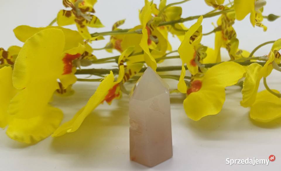 Naturalny Agat obelisk stożek stojący 49mm 48 Olsztyn sprzedam