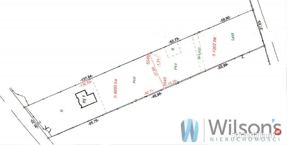 Sprzedaż działki Wiązowna 9130m2