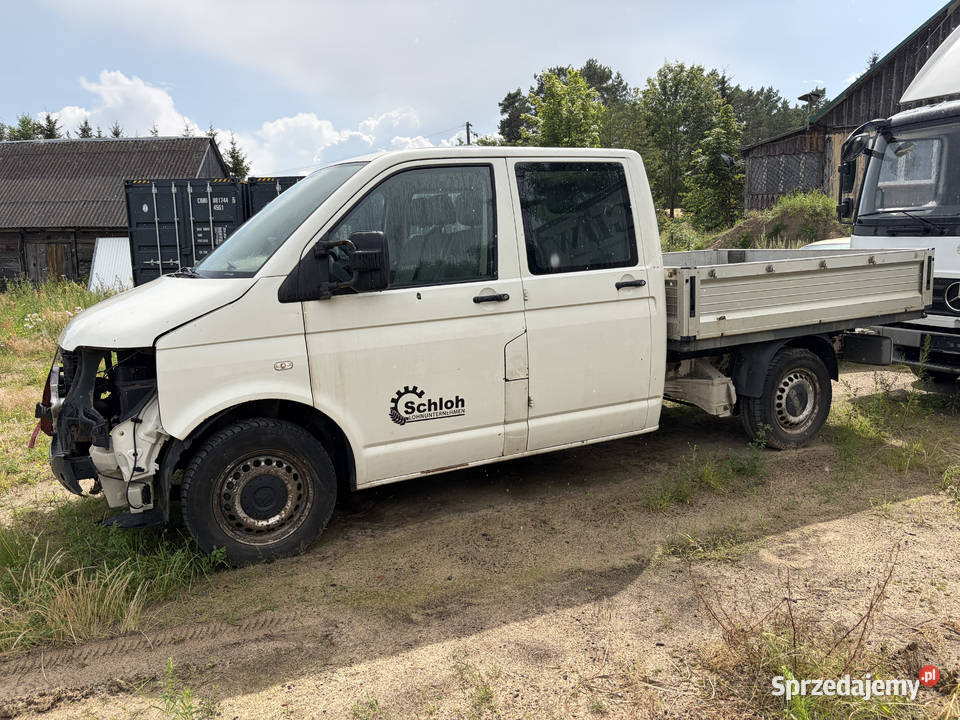 VW T5 Transporter Doka 19 TDI 102 5 Osób Paka Rok produkcji 2008 Kolno
