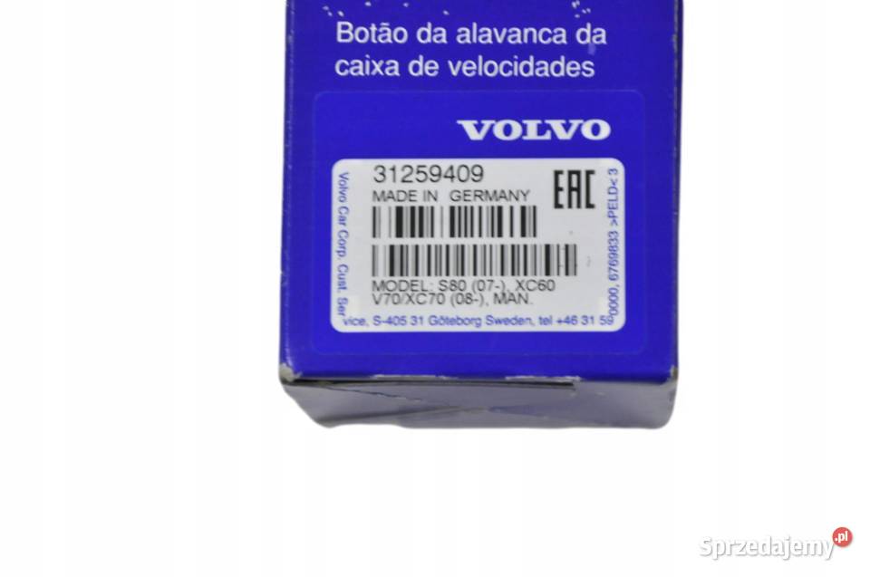 VOLVO S80 V70 XC70 galka zmiany biegow manual 6 Gadgety motoryzacyjne dolnośląskie Bielany Wrocławskie