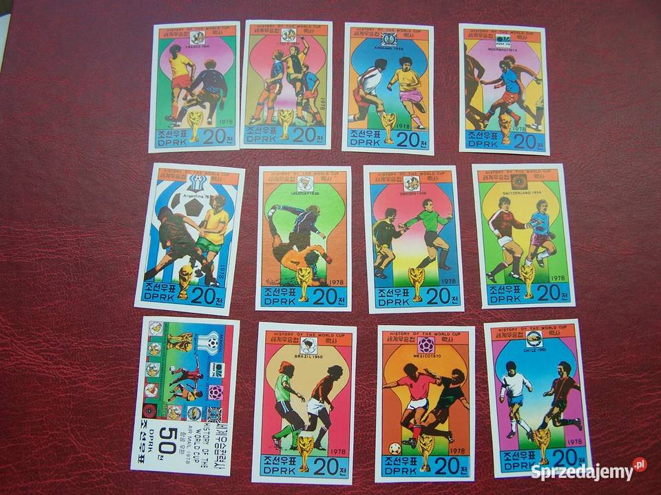 Korea 1978 cięte MNH Piłka nożna Argentyna 78