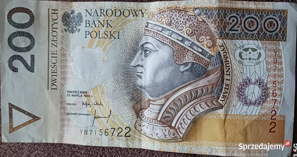 200 Zygmunt I Starypierwszy emisji 1994 r seria sprzedam