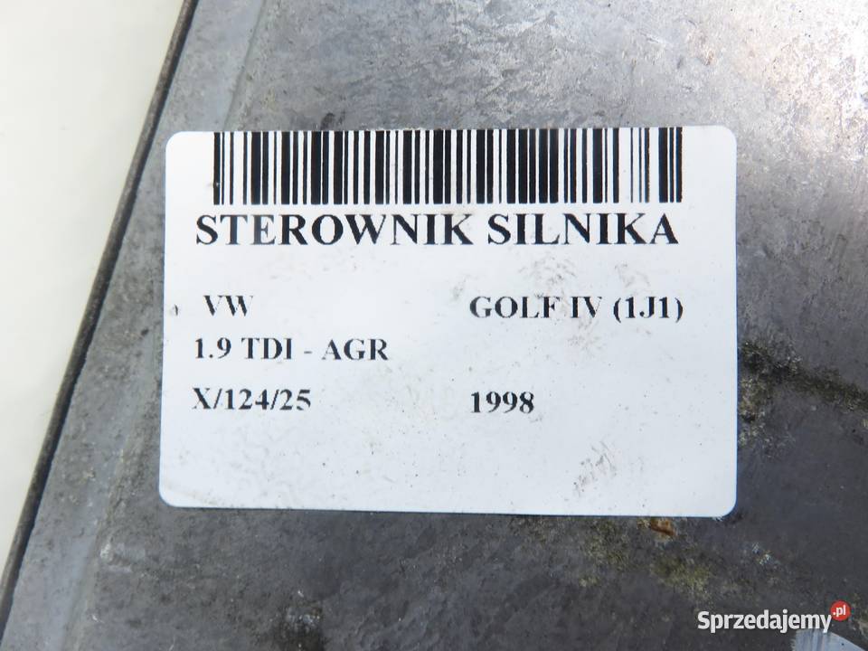 STEROWNIK VW GOLF IV 1J1 19 TDI AGR 038906018D osobowe