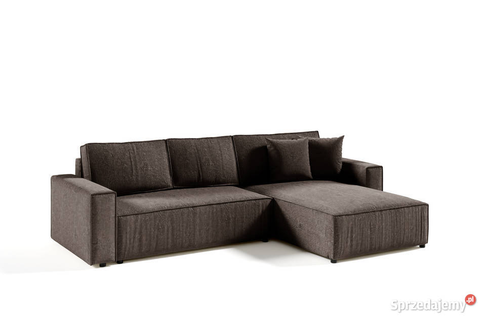 Narożnik ROCCA L Sztruksowy narożnik z funkcją mazowieckie Warszawa sprzedam