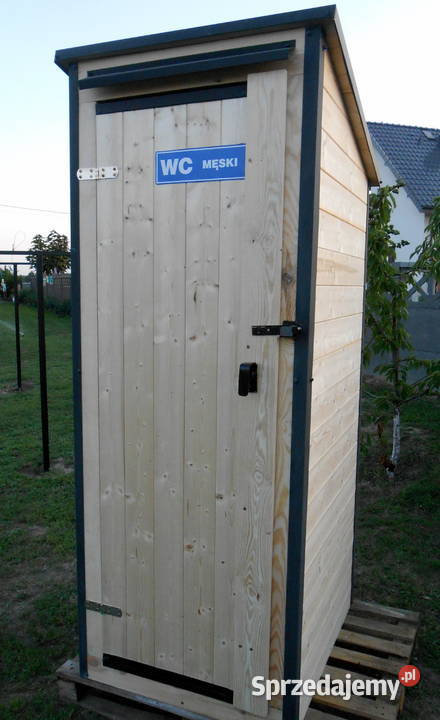 Toaleta drewniana WC na budowe Grabów nad Prosną