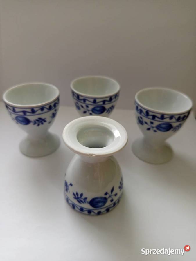 Kieliszki do jajek wzór cebulowy Warszawa