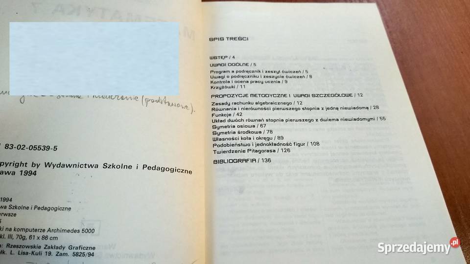Matematyka 7 książka nauczyciela Anna Drążek Gdańsk