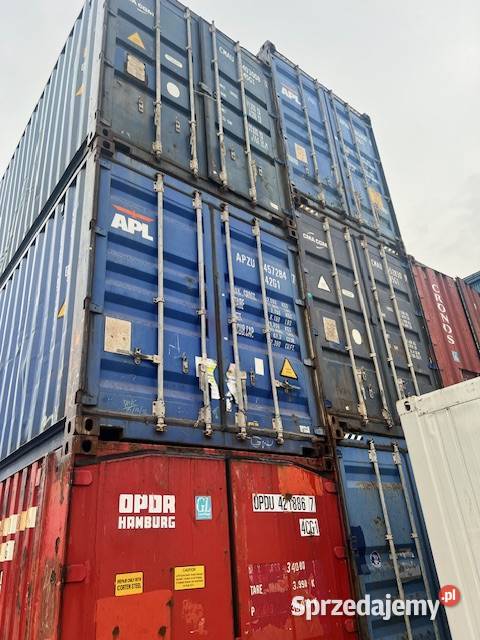 Kontener morski magazynowy budowlany 40 HC cargo Pobierowo