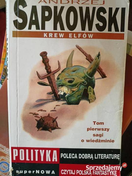 Sapkowski książki Krew elfów okaz Warszawa