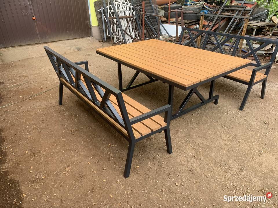 Meble ogrodowe Loft czarny Lublin