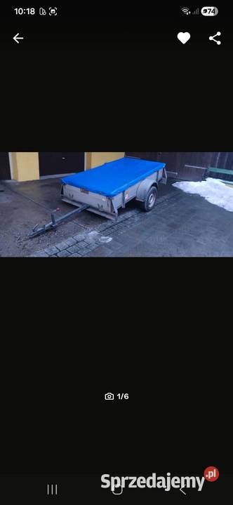 Przyczepka samochodowa Rok produkcji 2003 Sosnowica