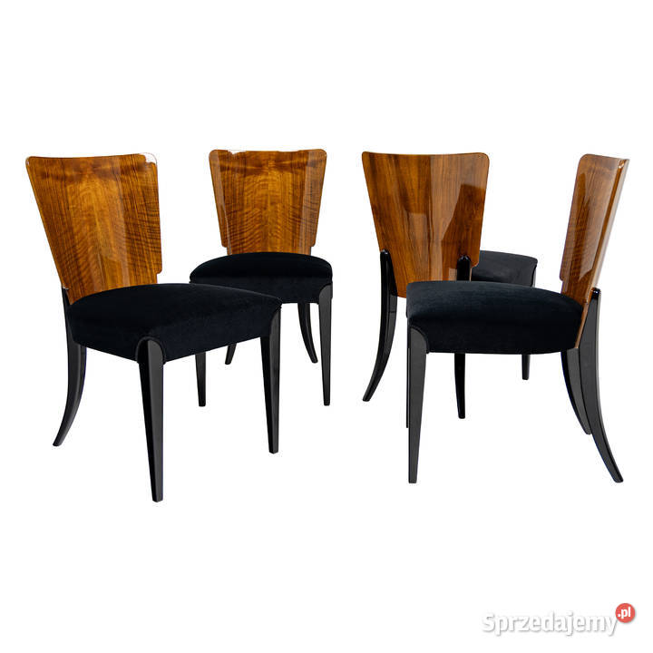 Komplet Czterech Krzeseł Proj Halabala Model Swarzędz
