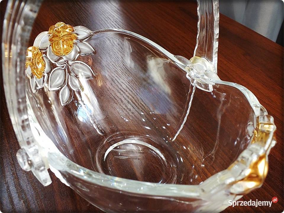 Koszyk Szklany Walter Glas Misa z dekoracją lubuskie Żary sprzedam