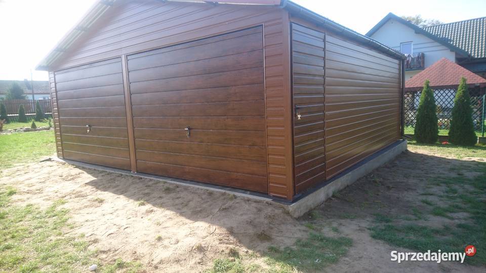 Garaż Blaszany DREWNOPODOBNY 8x6m Wiaty Romstal kujawsko-pomorskie Inowrocław