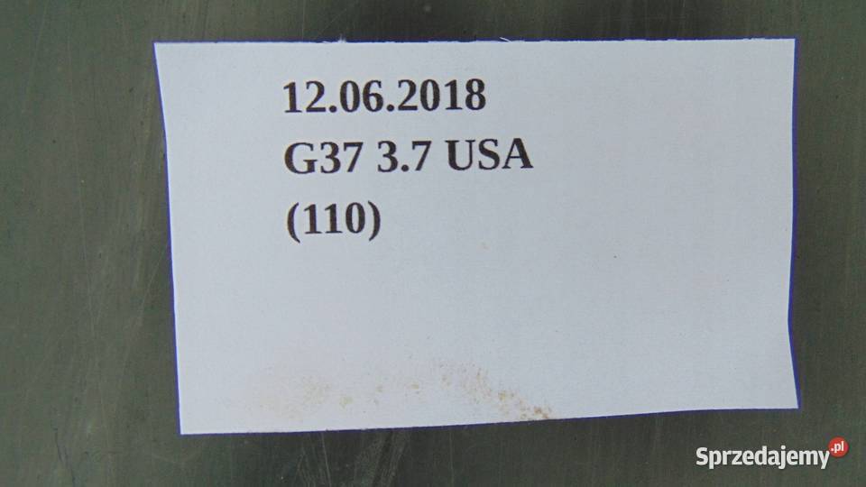 OSŁONA DOLNA TYŁ INFINITI G37 0713 Nowy Tomyśl sprzedam