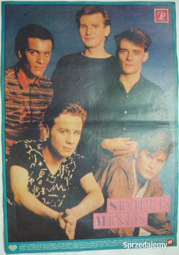PLAKATY SIMPLE MINDS WYPRZEDAŻ ŚWIAT PLAKATÓW Bydgoszcz