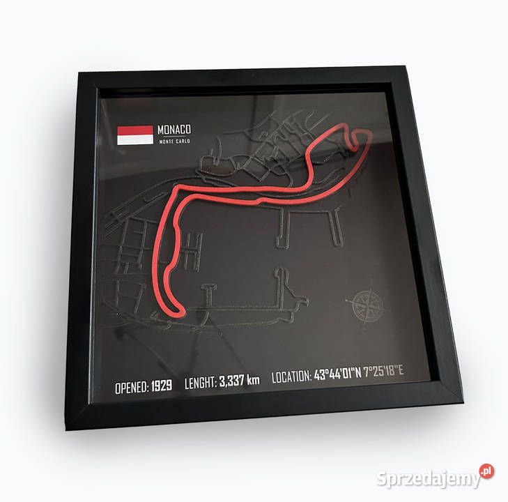 Tor Monte Carlo Monaco F1 Formuła 1 w ramce Tomaszów Mazowiecki