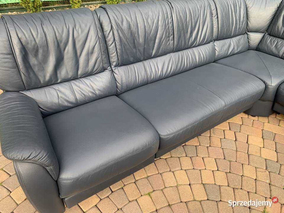 NATURIA NIEMIECKI NAROŻNIK Z FOTELEM SKÓRA Kalety