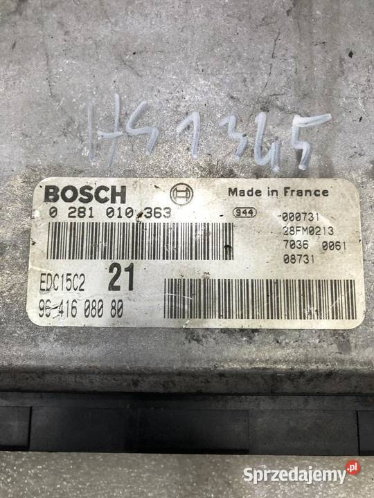 STEROWNIK SILNIKA PEUGEOT 407 20 HDI 9641608080 Komputery sprzedam