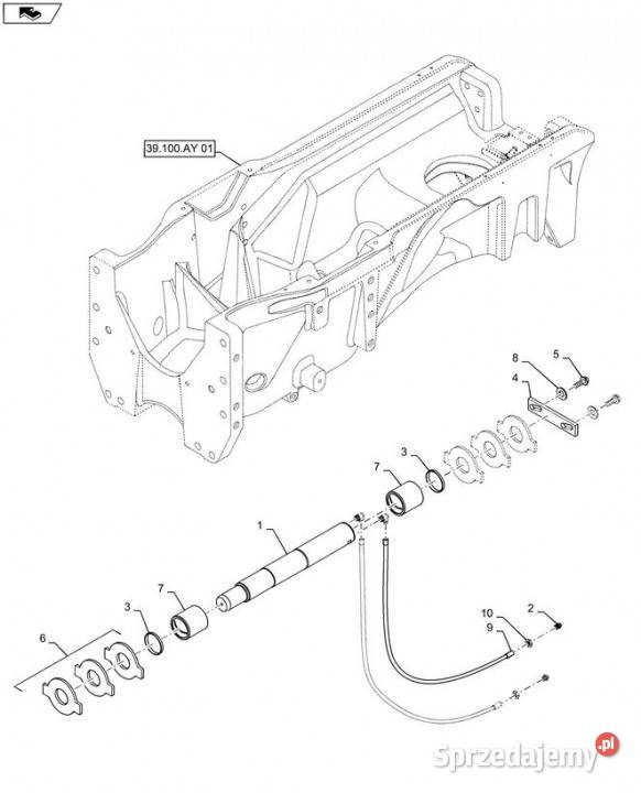 Holland T6090 Sworzeń 6026mm x 510mm l 84372521 wielkopolskie Jastrzębniki sprzedam