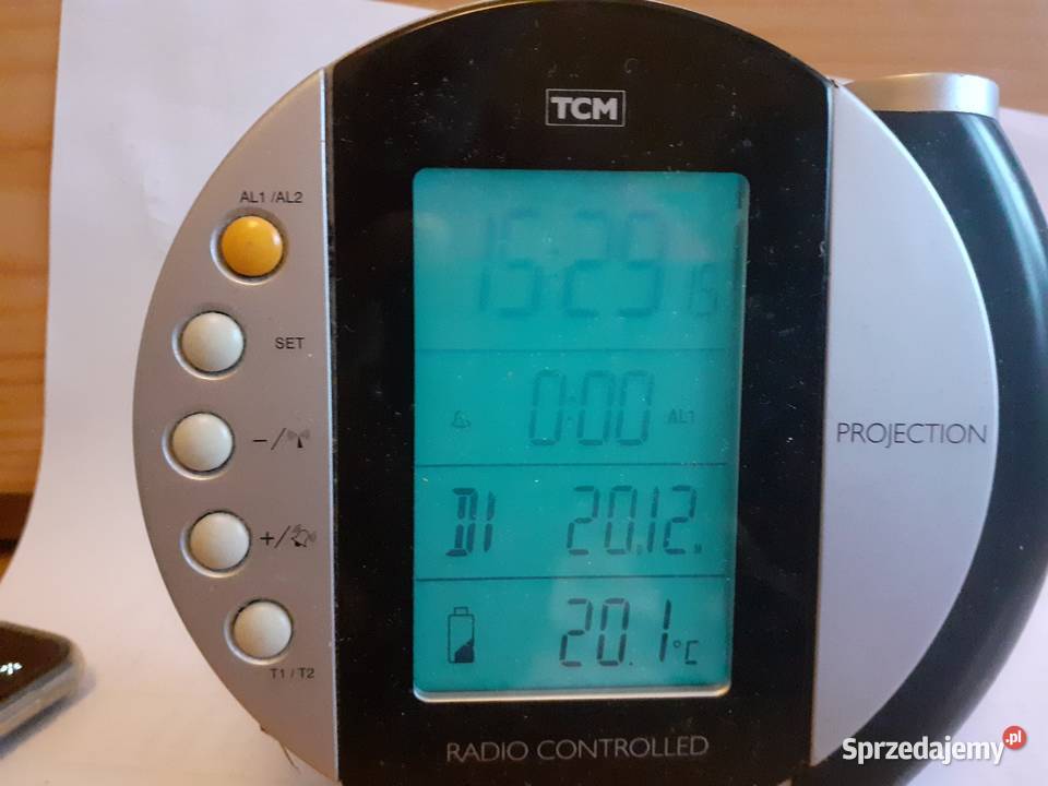 Zegar z Wyświetlaniem Termometr Radio Control Kraków