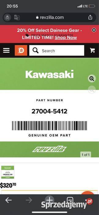 Oryginalna Nowa Stacyjka Zamki Komplet Kawasaki