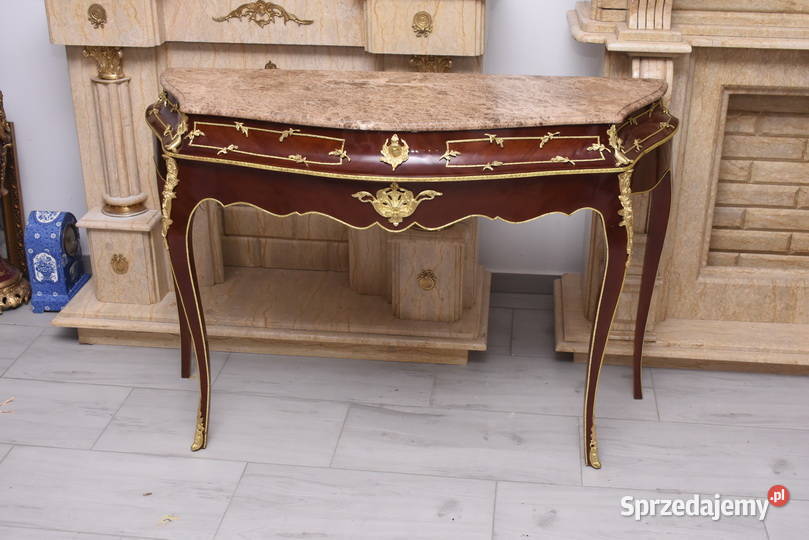 Konsola W Stylu Ludowika XV Marmurowy Blat Kraków sprzedam