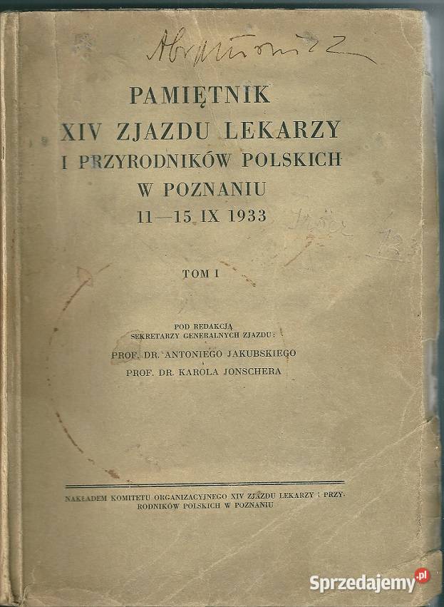 Pamiętnik XIV Zjazdu lekarzy i przyrodników w Łódź sprzedam